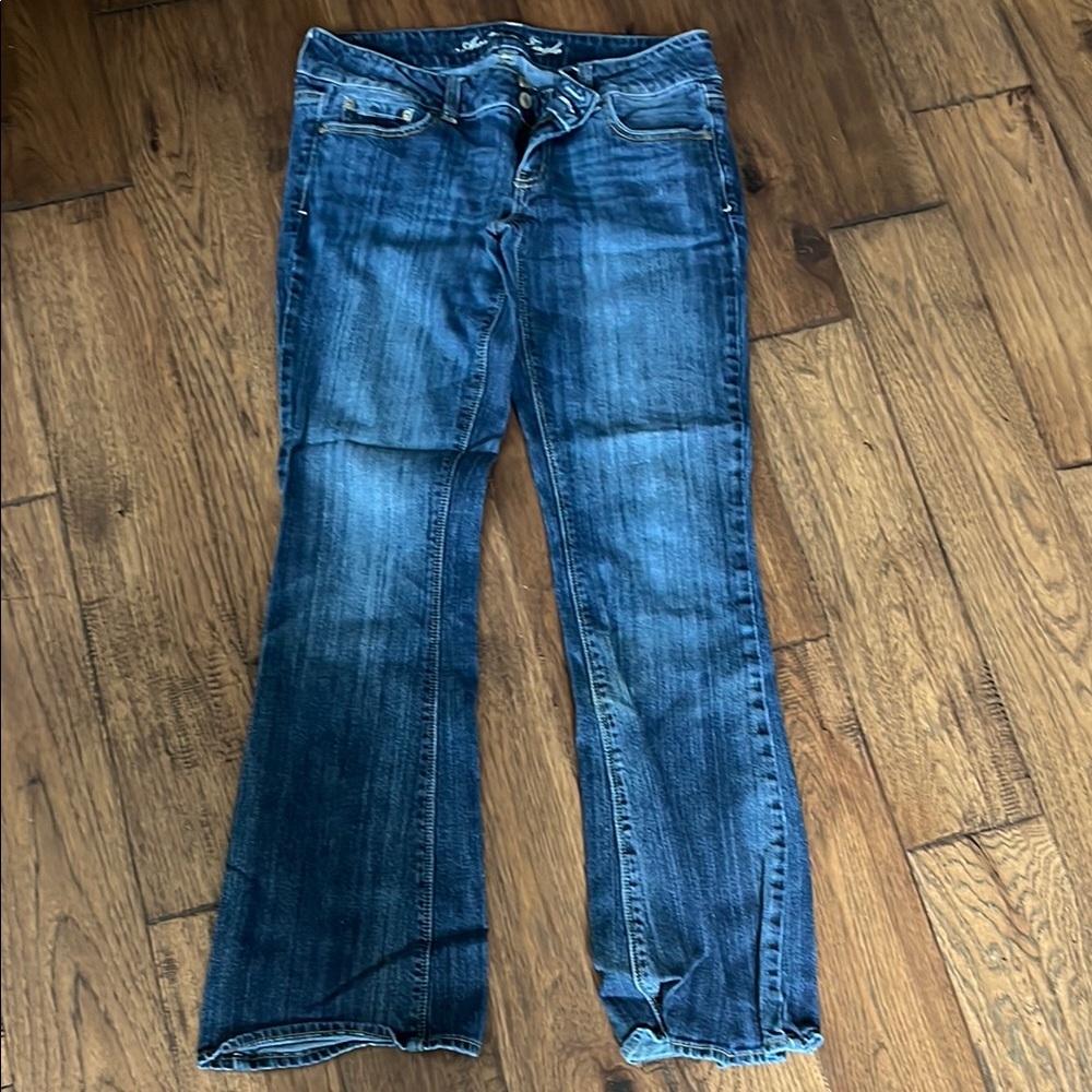 Women’s American Eagle Outfitters Blue Flare Wide Leg Jeans